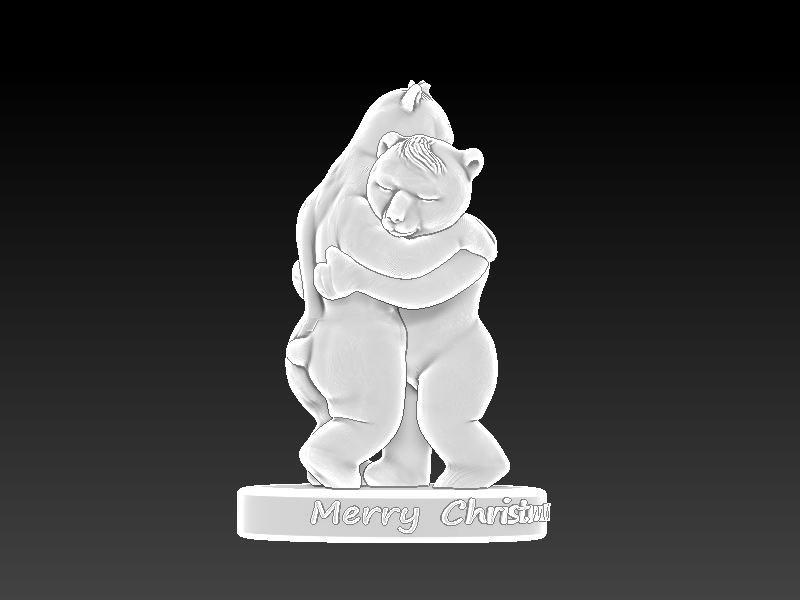 Bear Hug printable model 3D print model_8