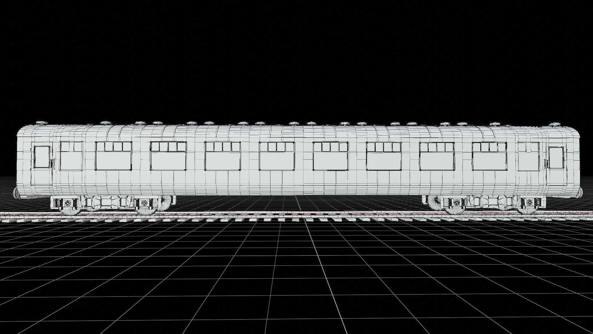 Rail train wagon compartment coach interior hogwarts express Low-poly 3D model_18