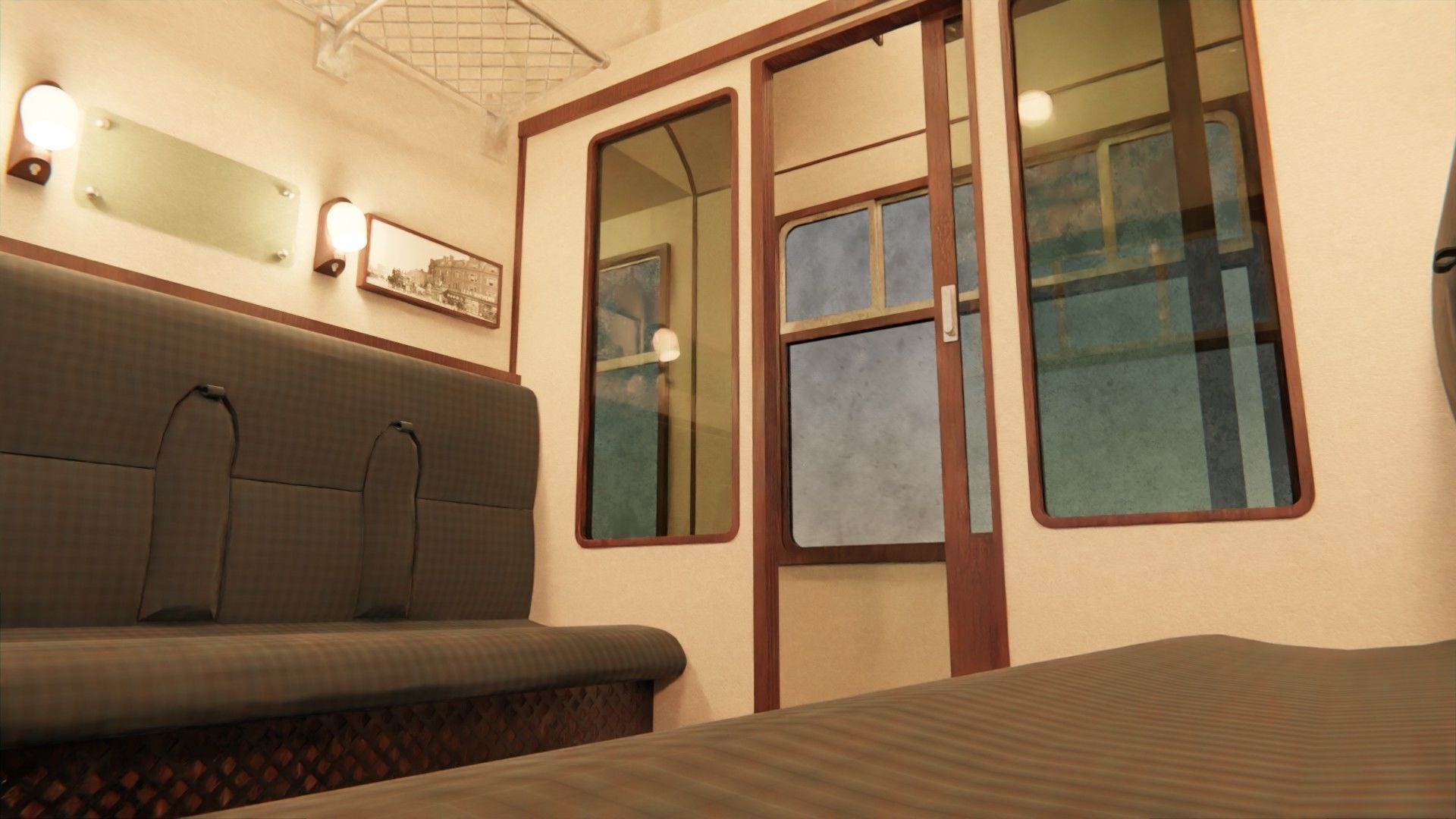 Train hogwarts express locomotive tender compartment coach 3D Model Collection_4