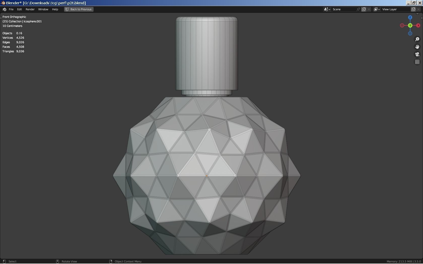 Ariana Grande Perfume Bottle Low-poly 3D model_1