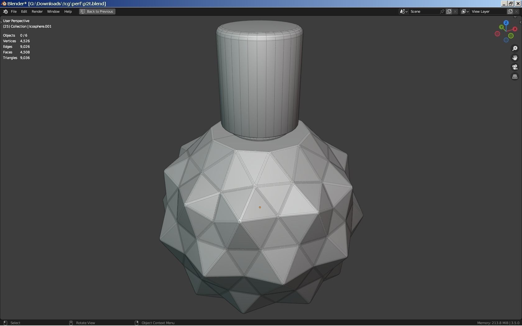 Ariana Grande Perfume Bottle Low-poly 3D model_5