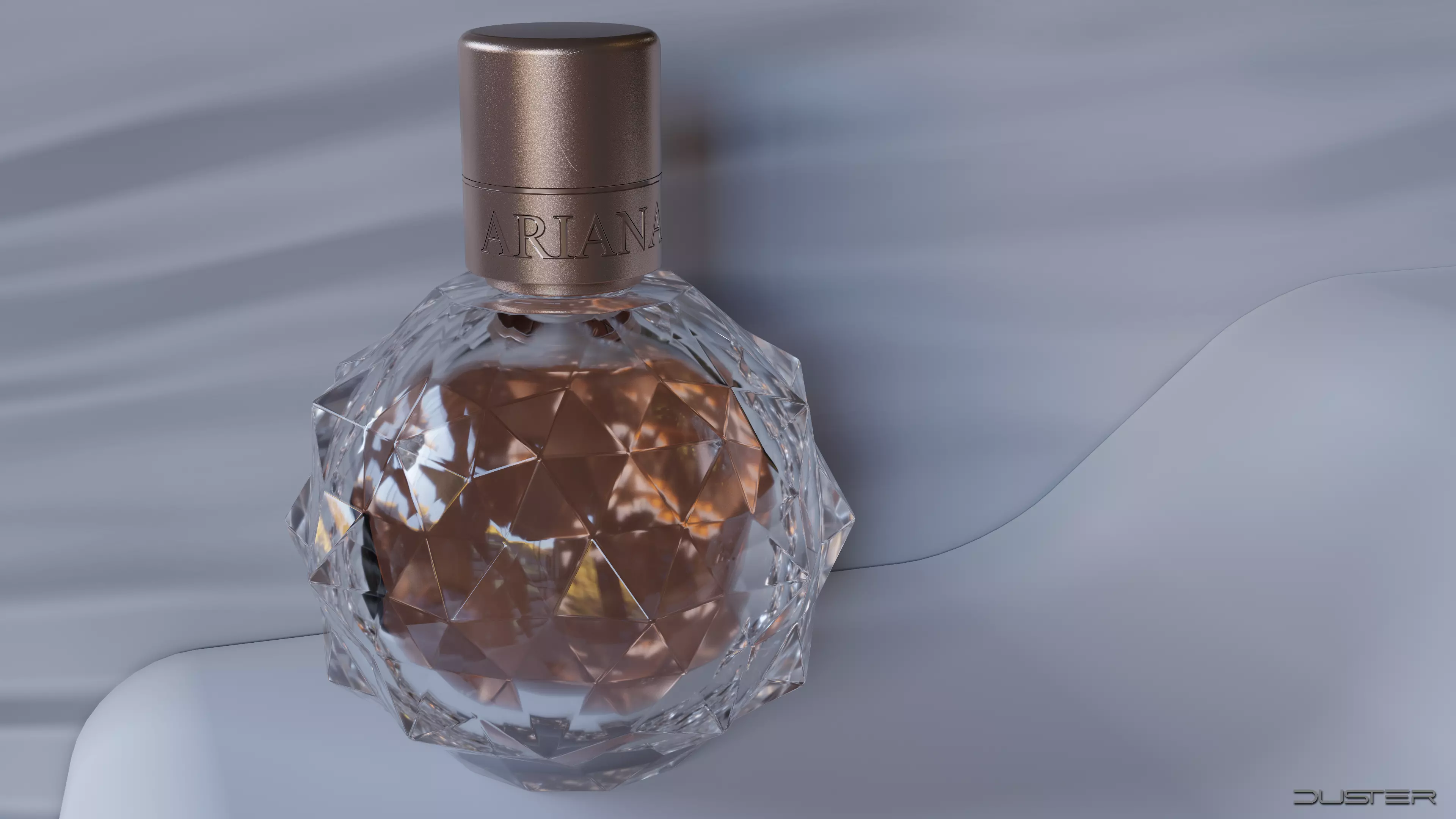 Ariana Grande Perfume Bottle Low-poly 3D model_0