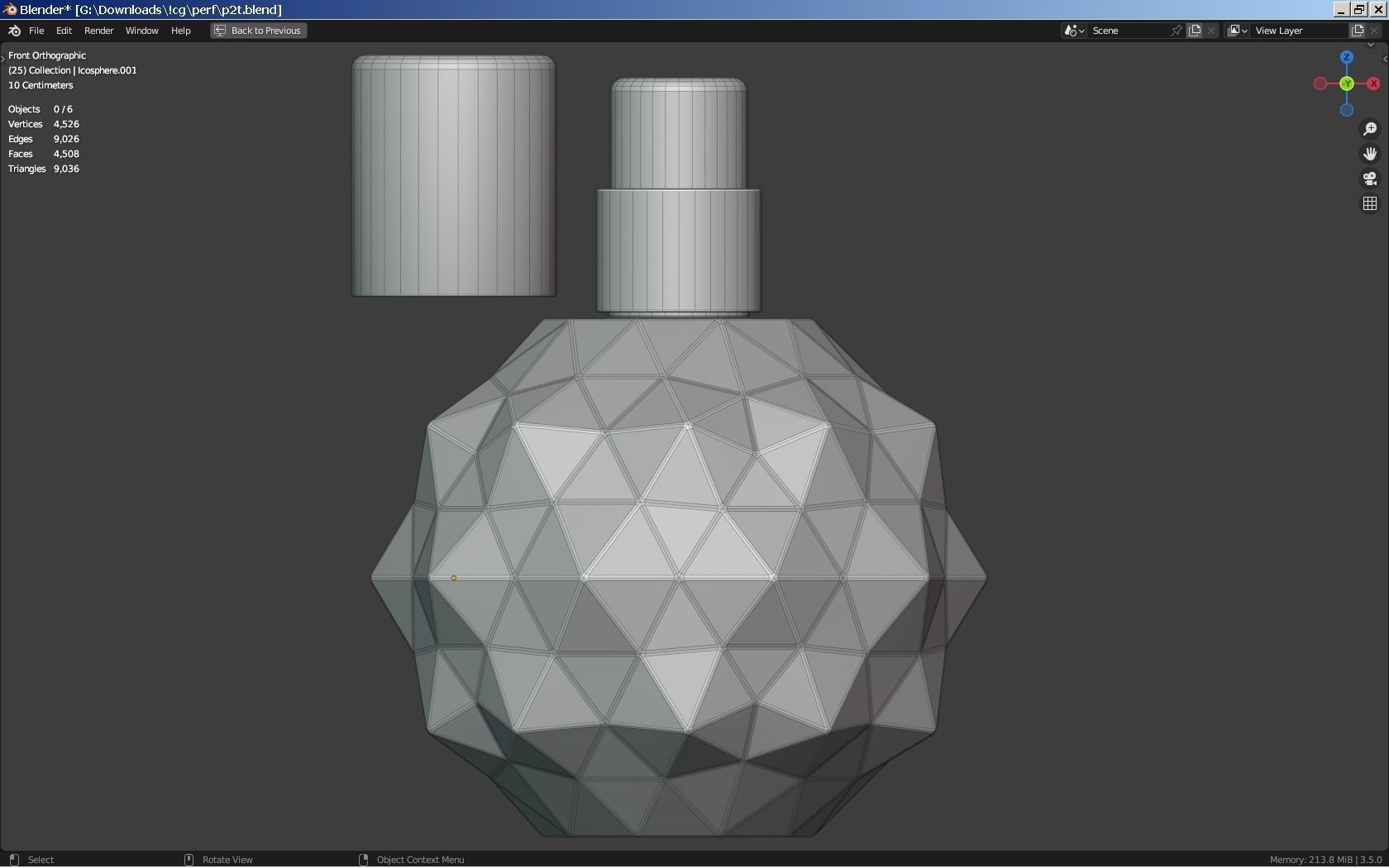 Ariana Grande Perfume Bottle Low-poly 3D model_2