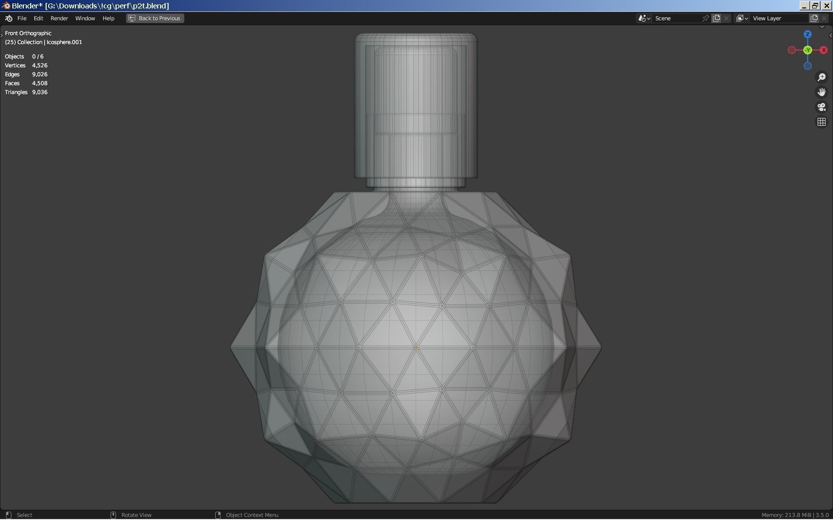 Ariana Grande Perfume Bottle Low-poly 3D model_6