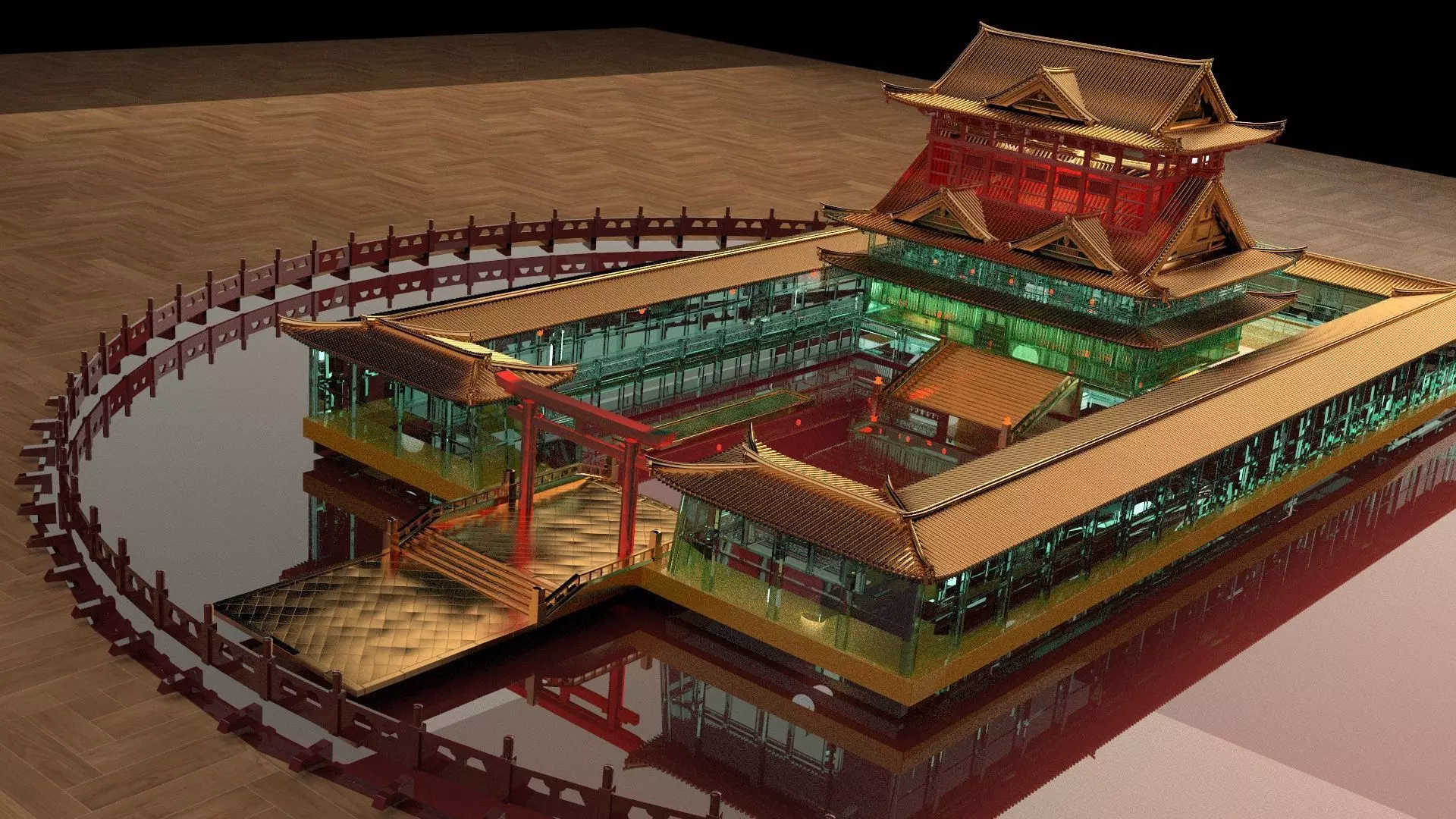 Chinese ancient house 3D model