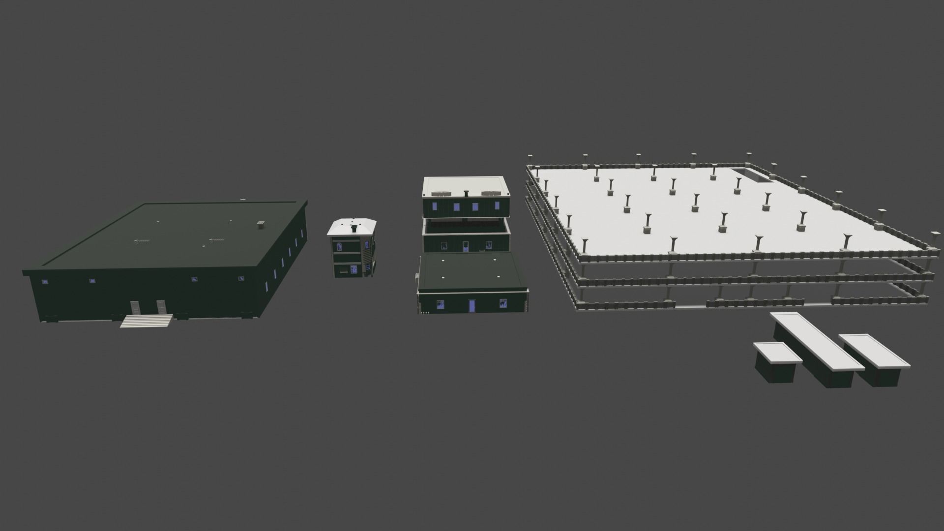 Building Pack  Free 3D model_14