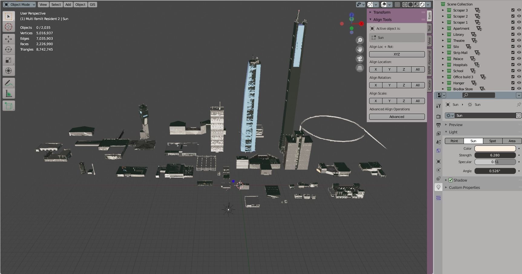 Building Pack  Free 3D model_1