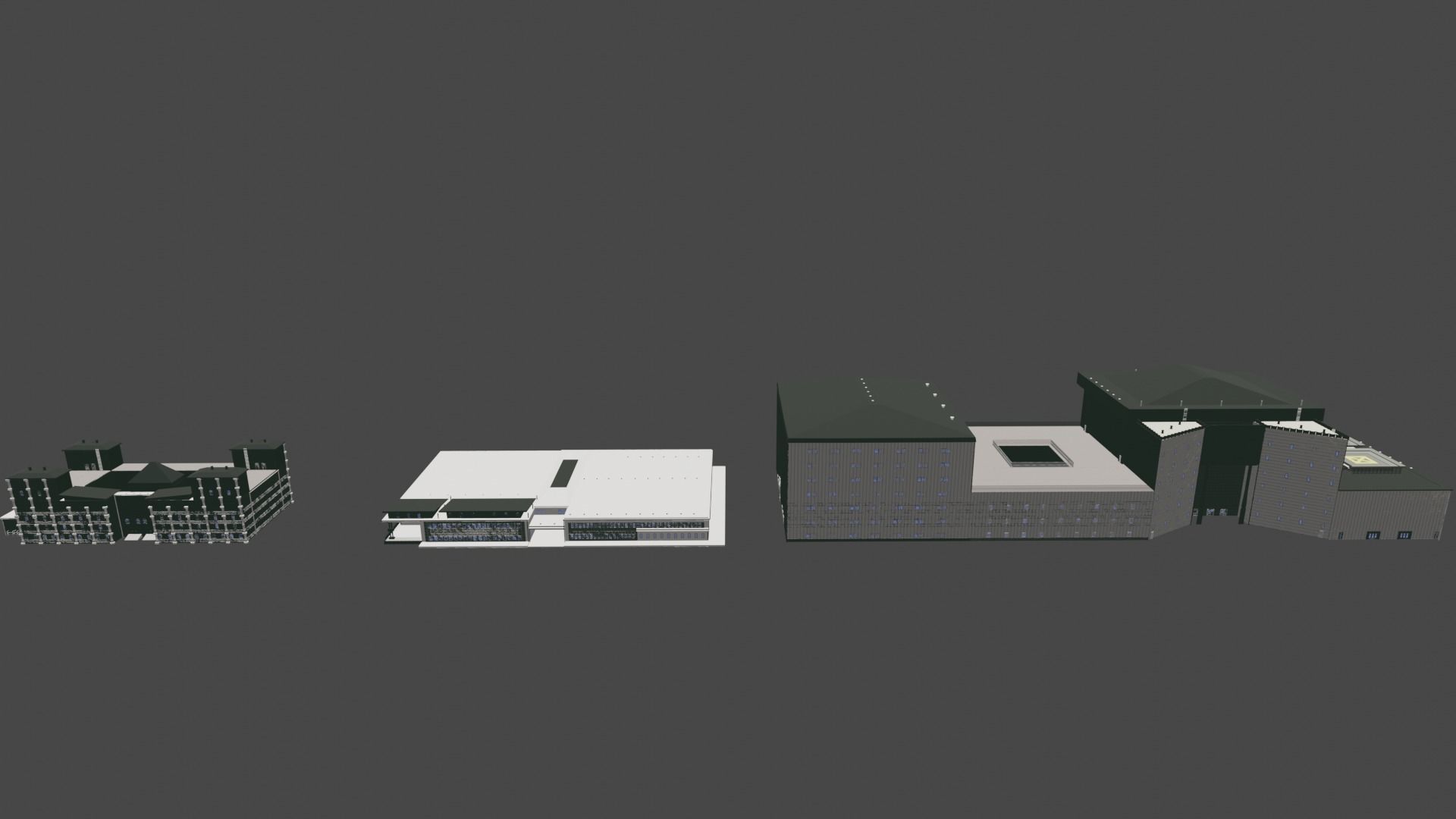 Building Pack  Free 3D model_4