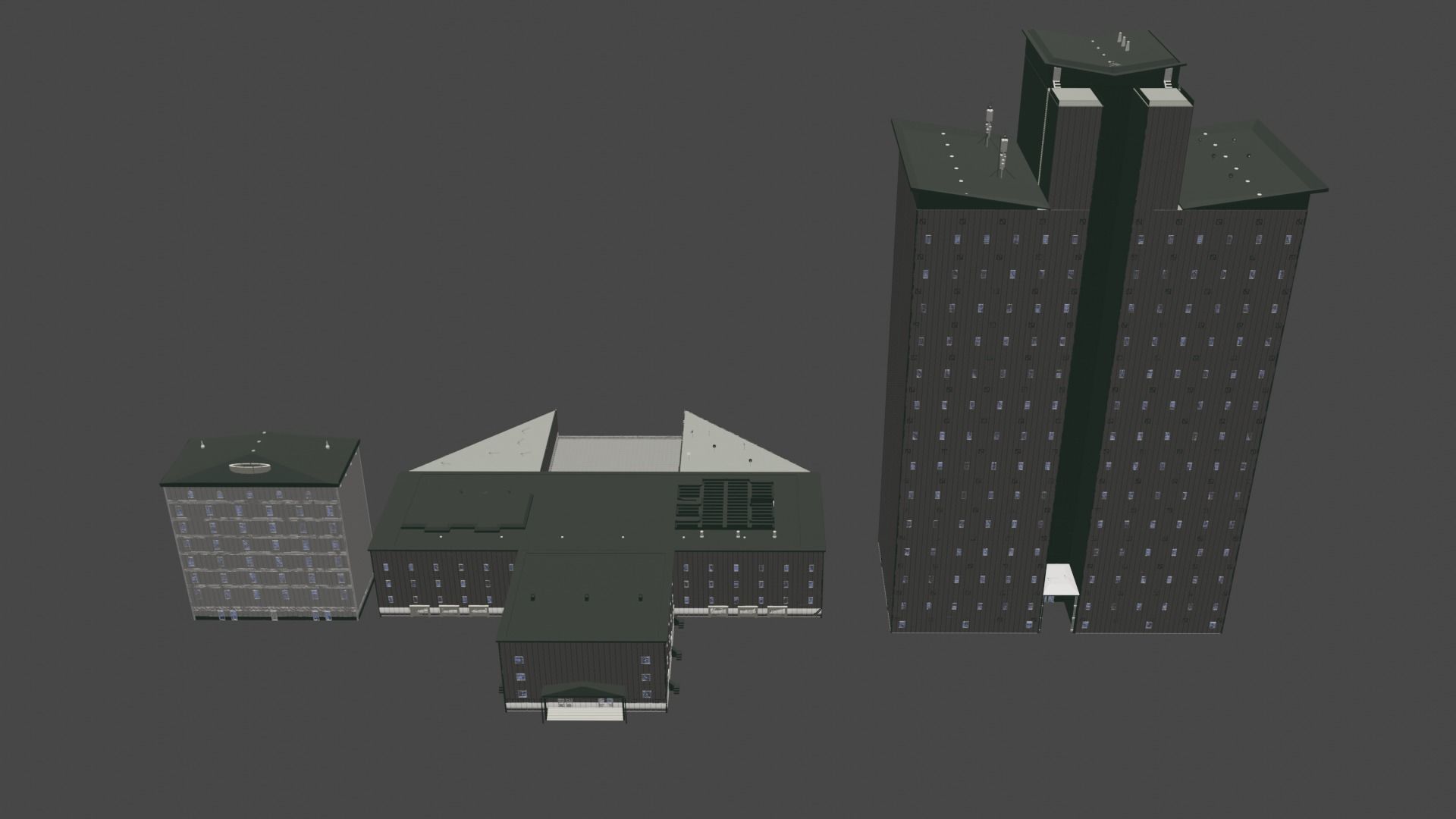 Building Pack  Free 3D model_3