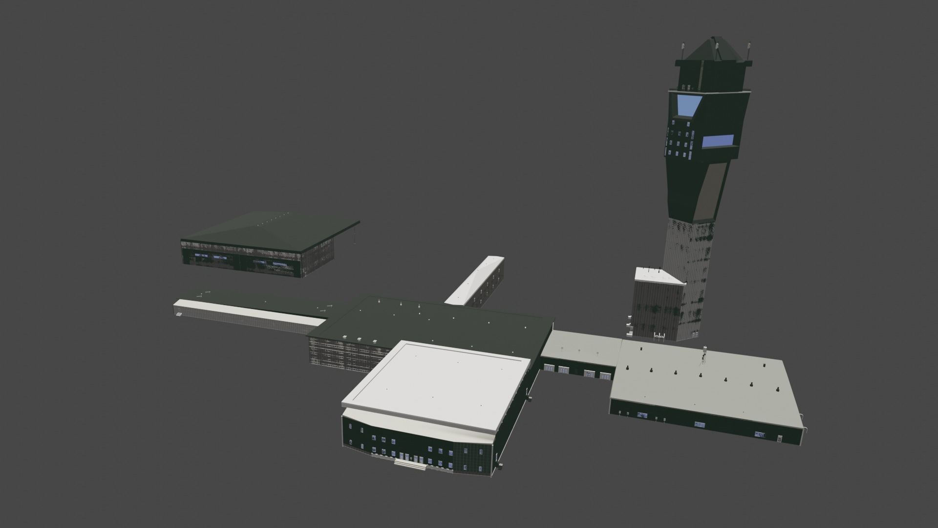 Building Pack  Free 3D model_9