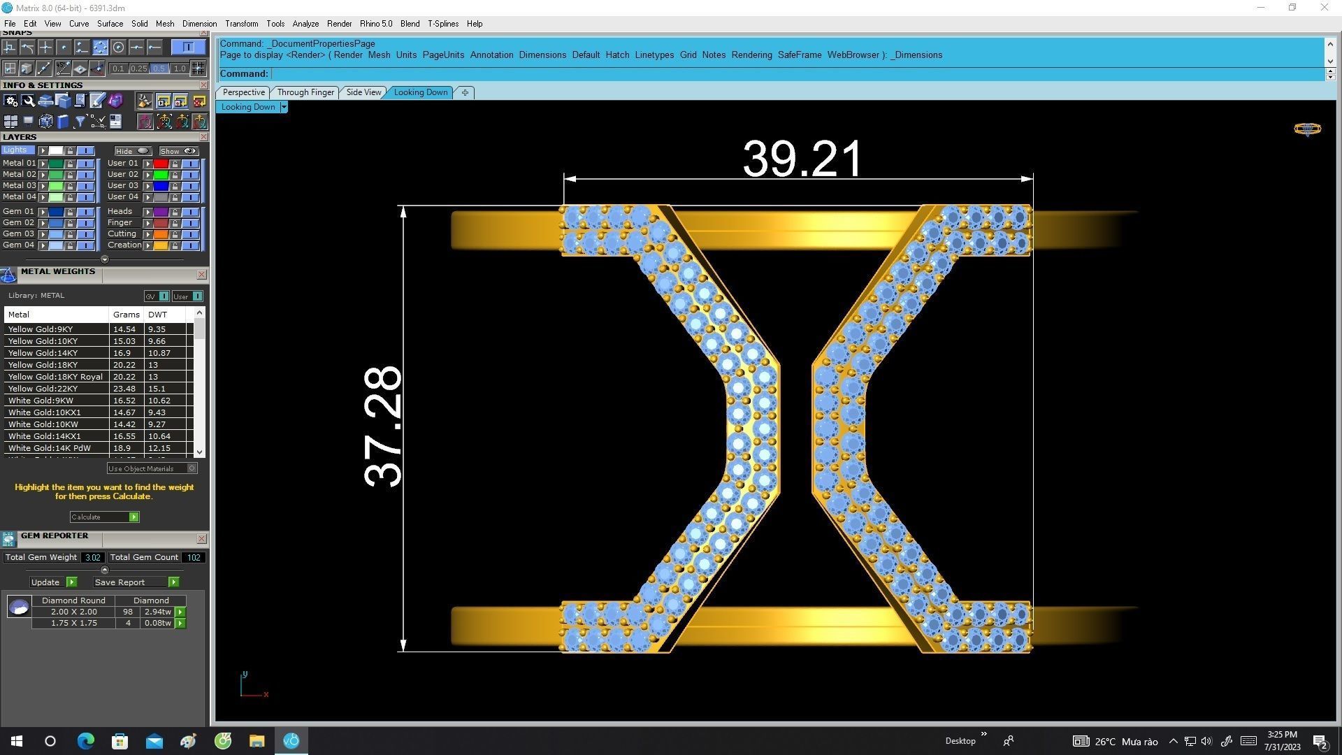 6391 Korean Fashion Diamond Bangle 3D print model_5