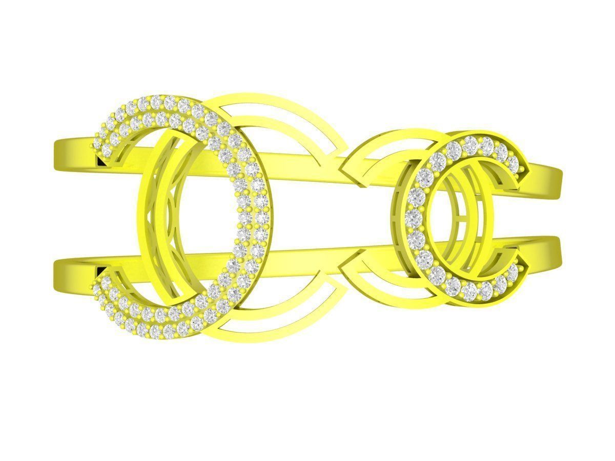 6392 Vietnamese Diamond Bangle 3D print model_1