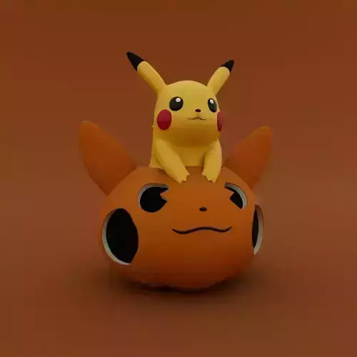 Halloween Special Pumpkin Pikachu 3D print model