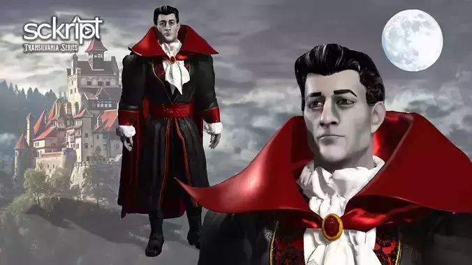 Count Dracula Low-poly 3D model