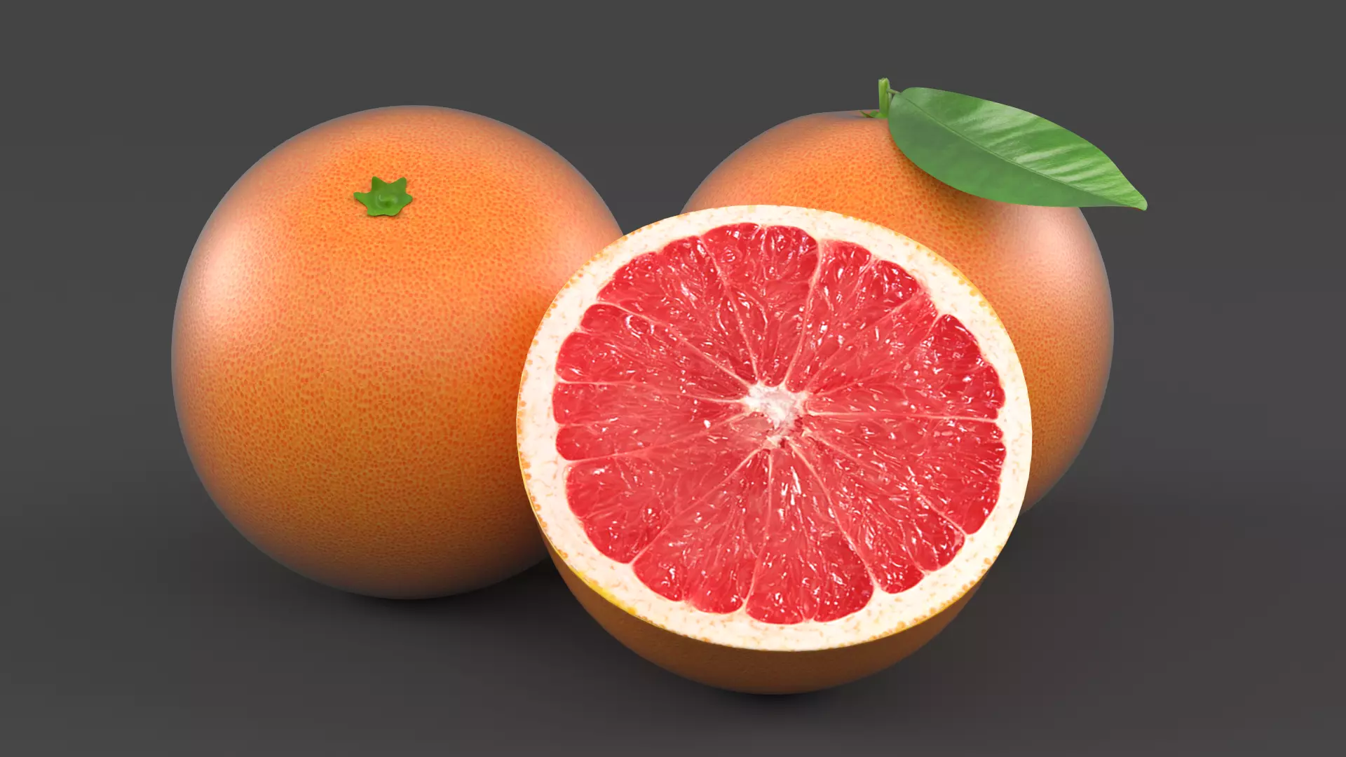 Grapefruit 3D model