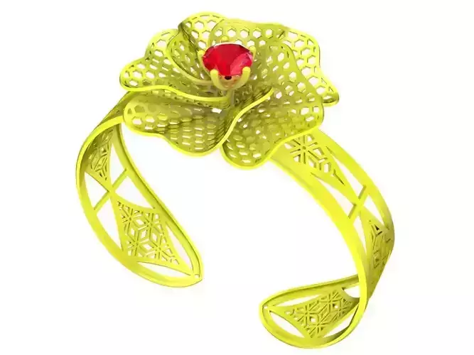 6410 Flower Diamond bangle