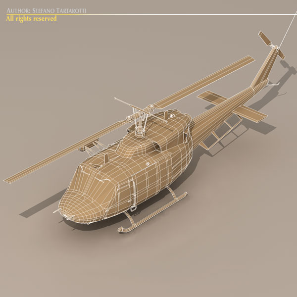 B 212 army 3D model_7