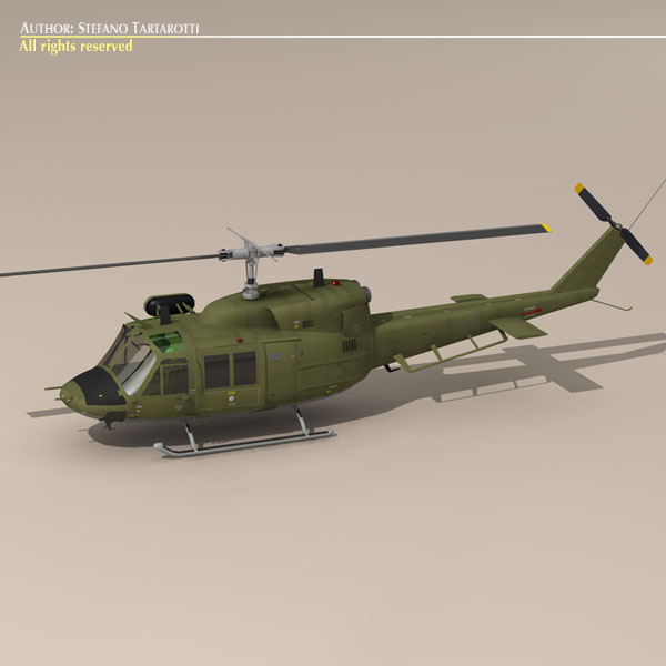 B 212 army 3D model_5