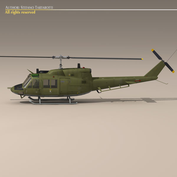 B 212 army 3D model_6