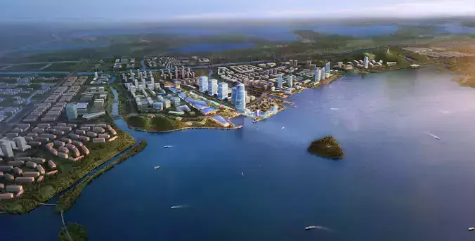 3Dmax fashion city commercial square building 312