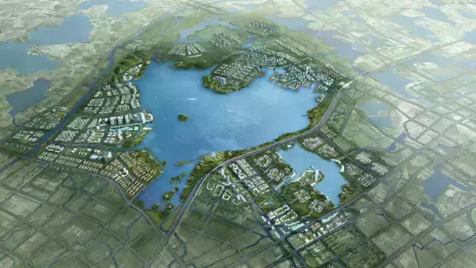 3Dmax fashion city commercial square building 315