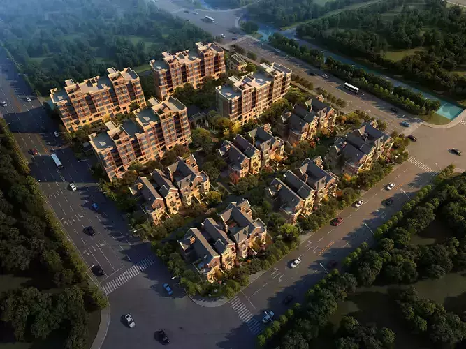 3Dmax fashion city commercial square building 317