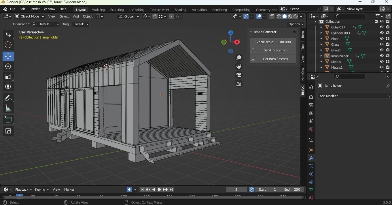 Container Home 01 3D model_5