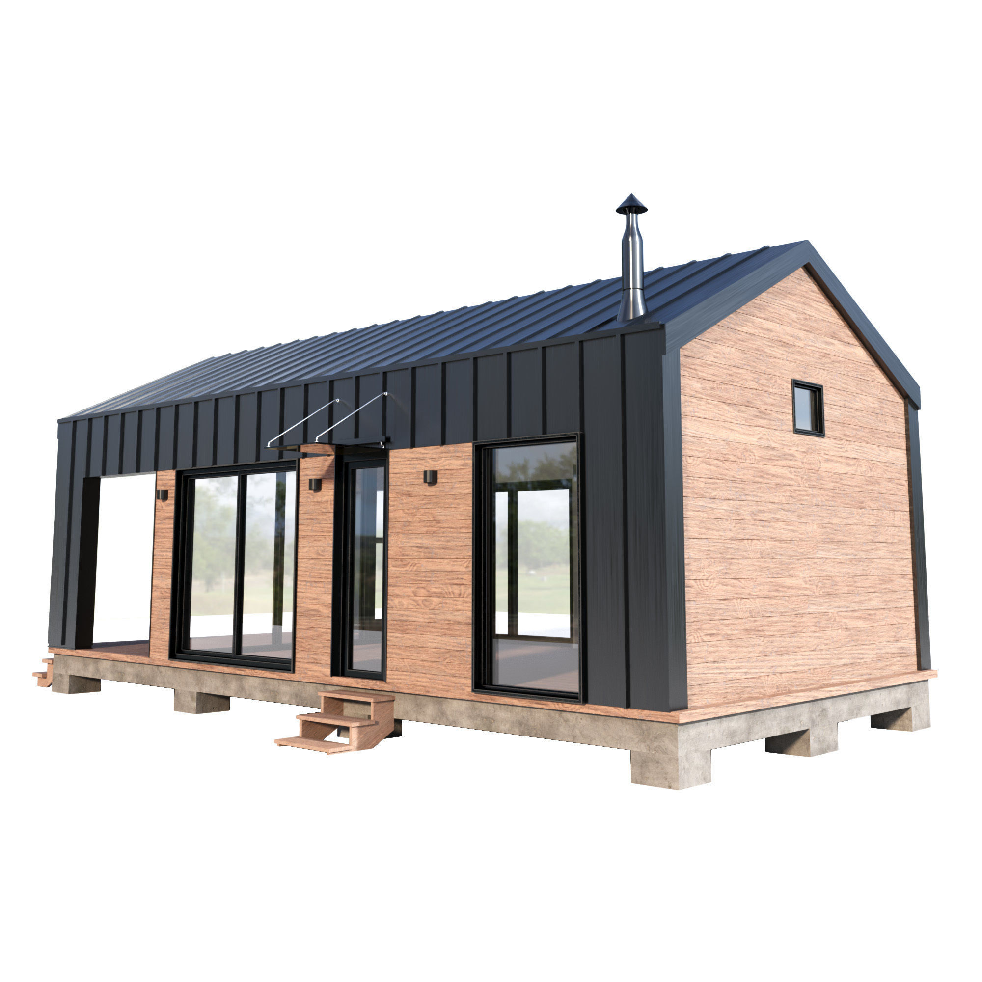 Container Home 01 3D model_3