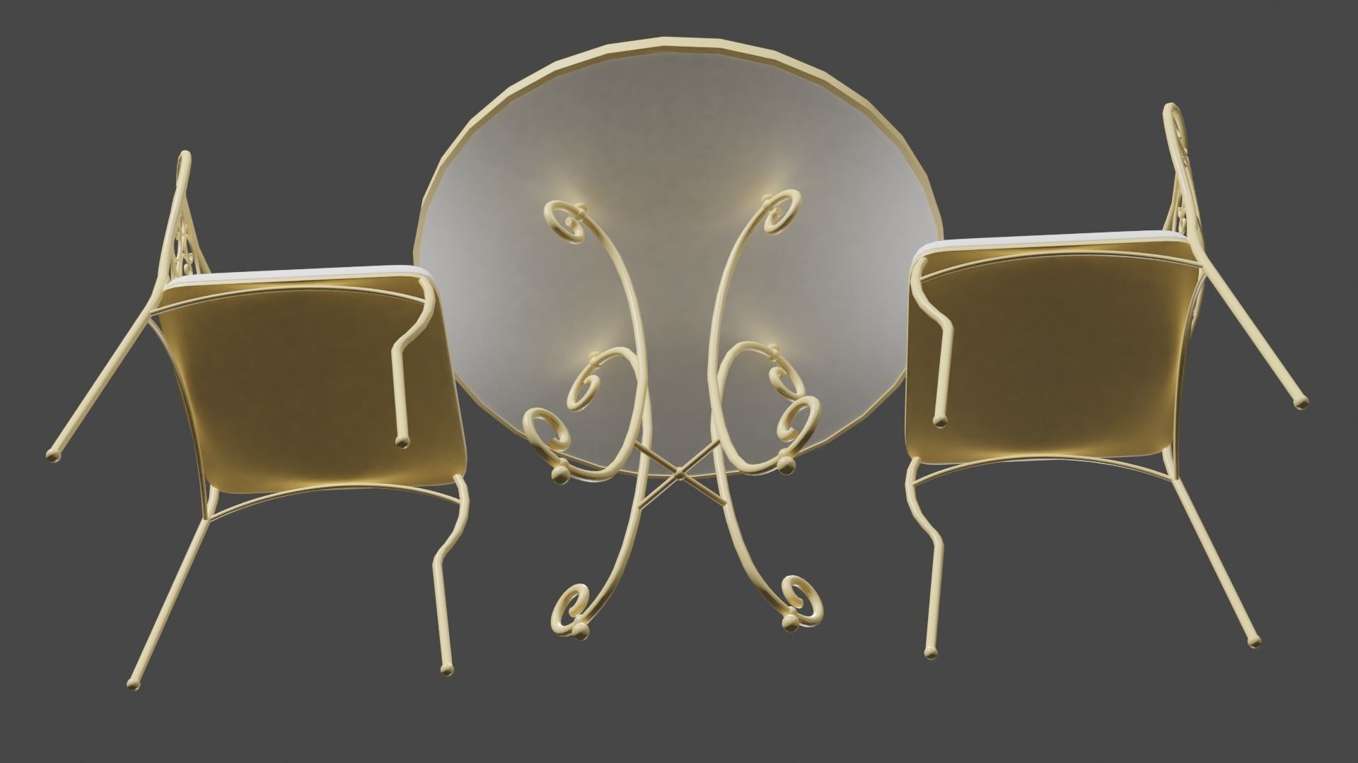 Table Chair Set Free 3D model Free 3D model_3