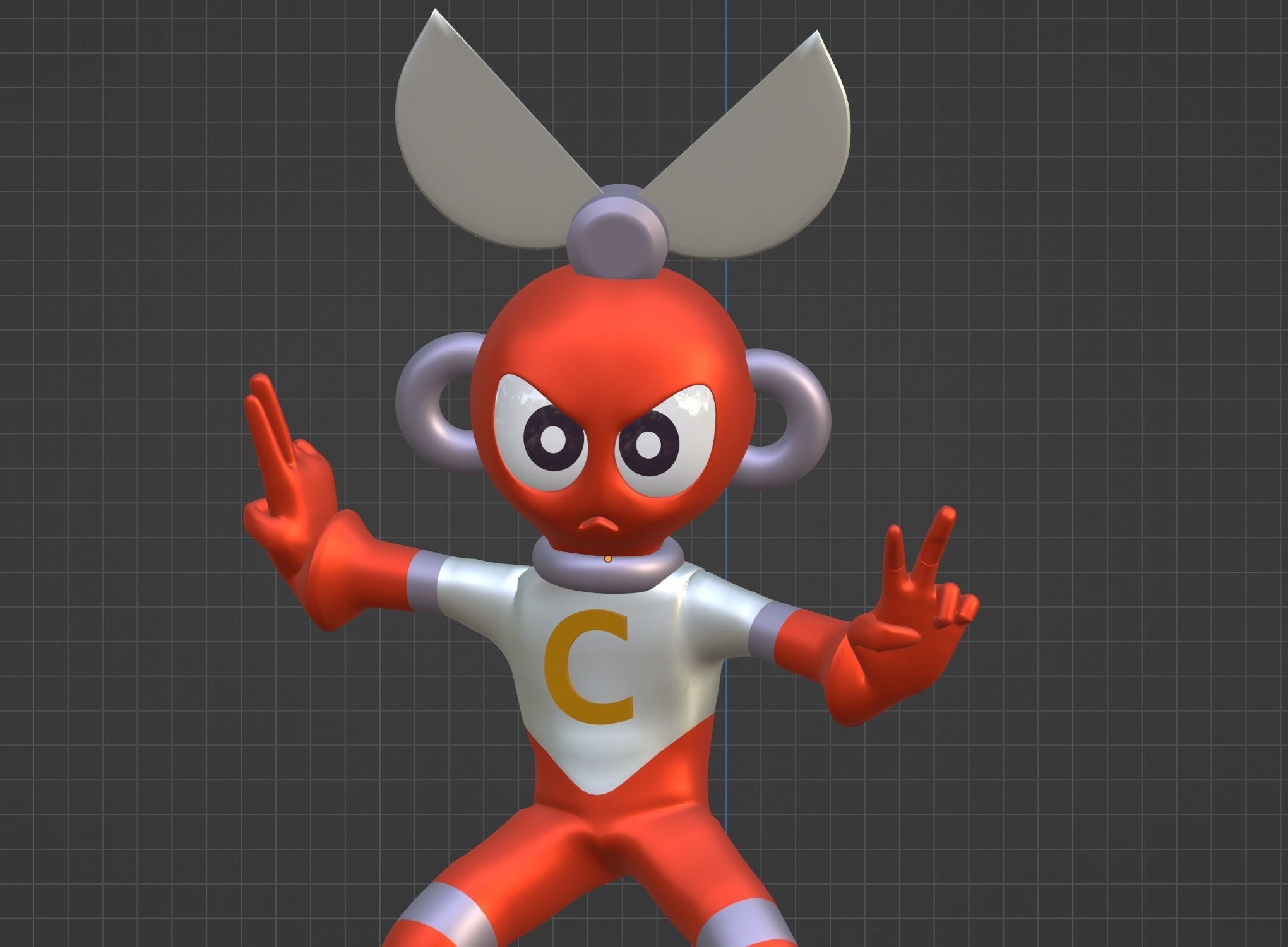 Cutman - Megaman EXE 3D model_6