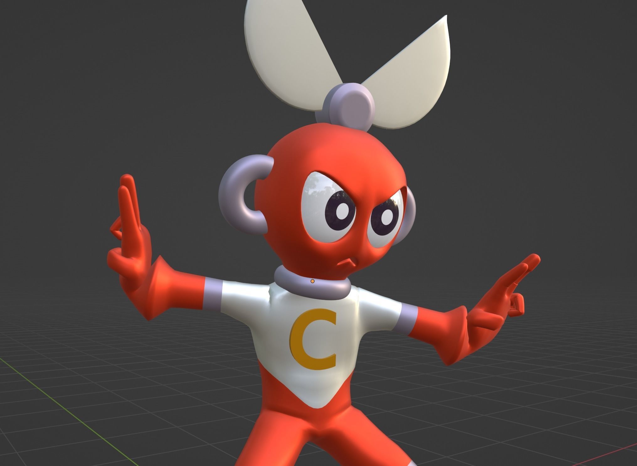 Cutman - Megaman EXE 3D model_7