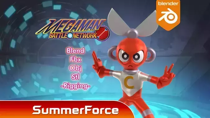 Cutman - Megaman EXE 3D model