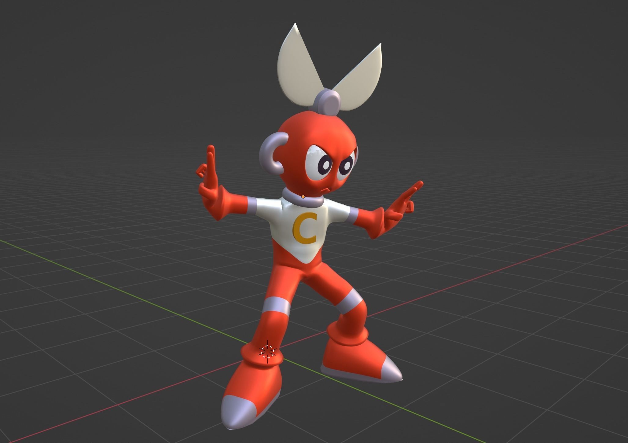 Cutman - Megaman EXE 3D model_5