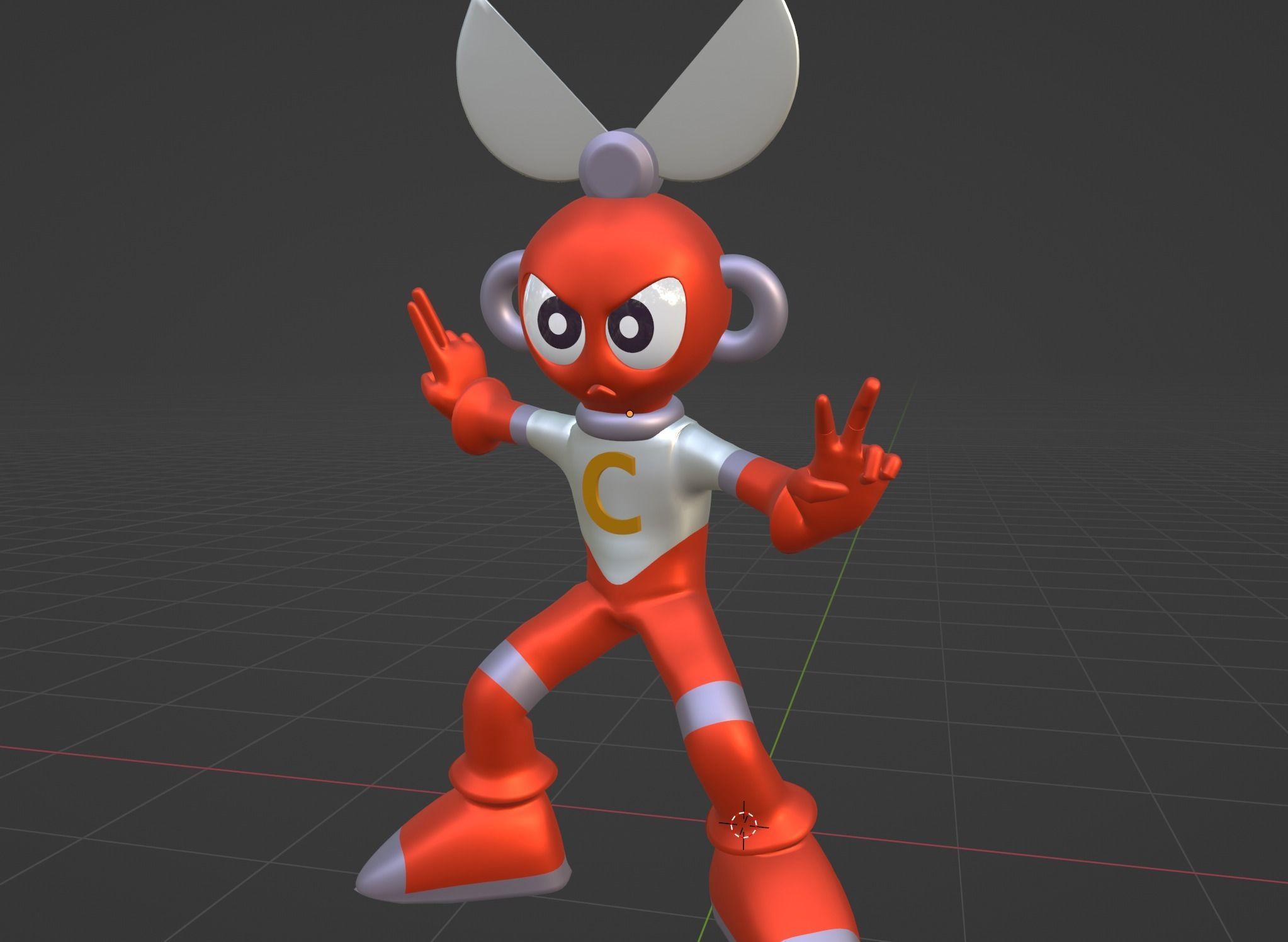 Cutman - Megaman EXE 3D model_3