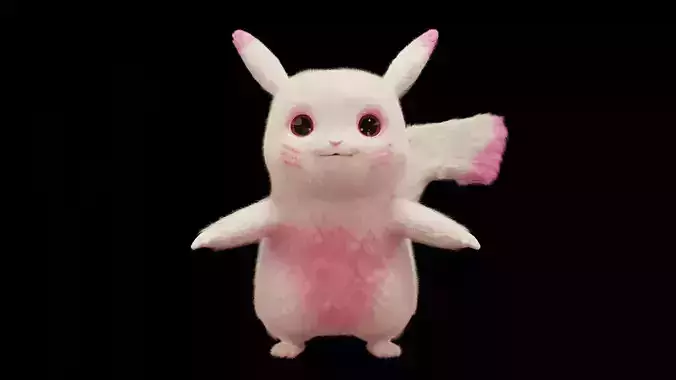 Pikachu Model With Fur