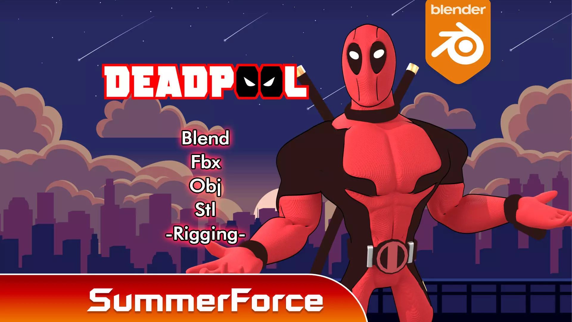 Deadpool - Marvel Comics 3D model_0