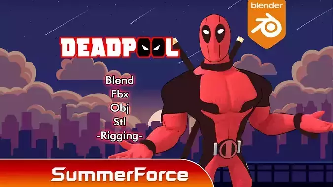 Deadpool - Marvel Comics 3D model