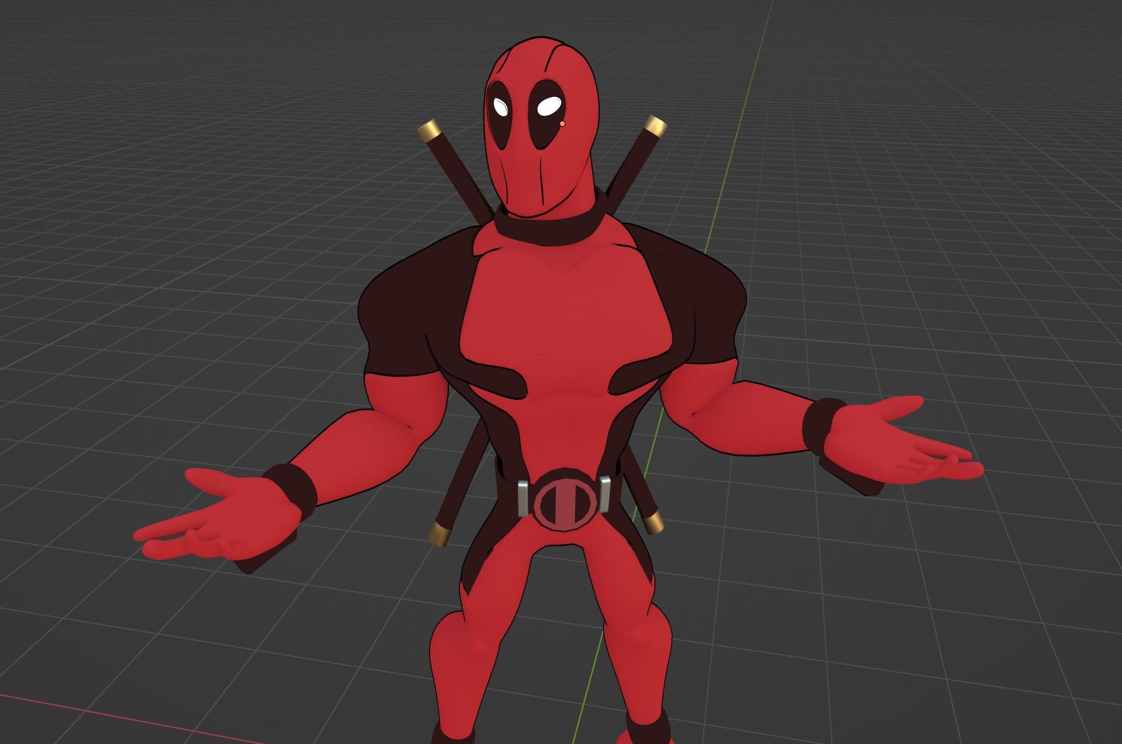 Deadpool - Marvel Comics 3D model_3