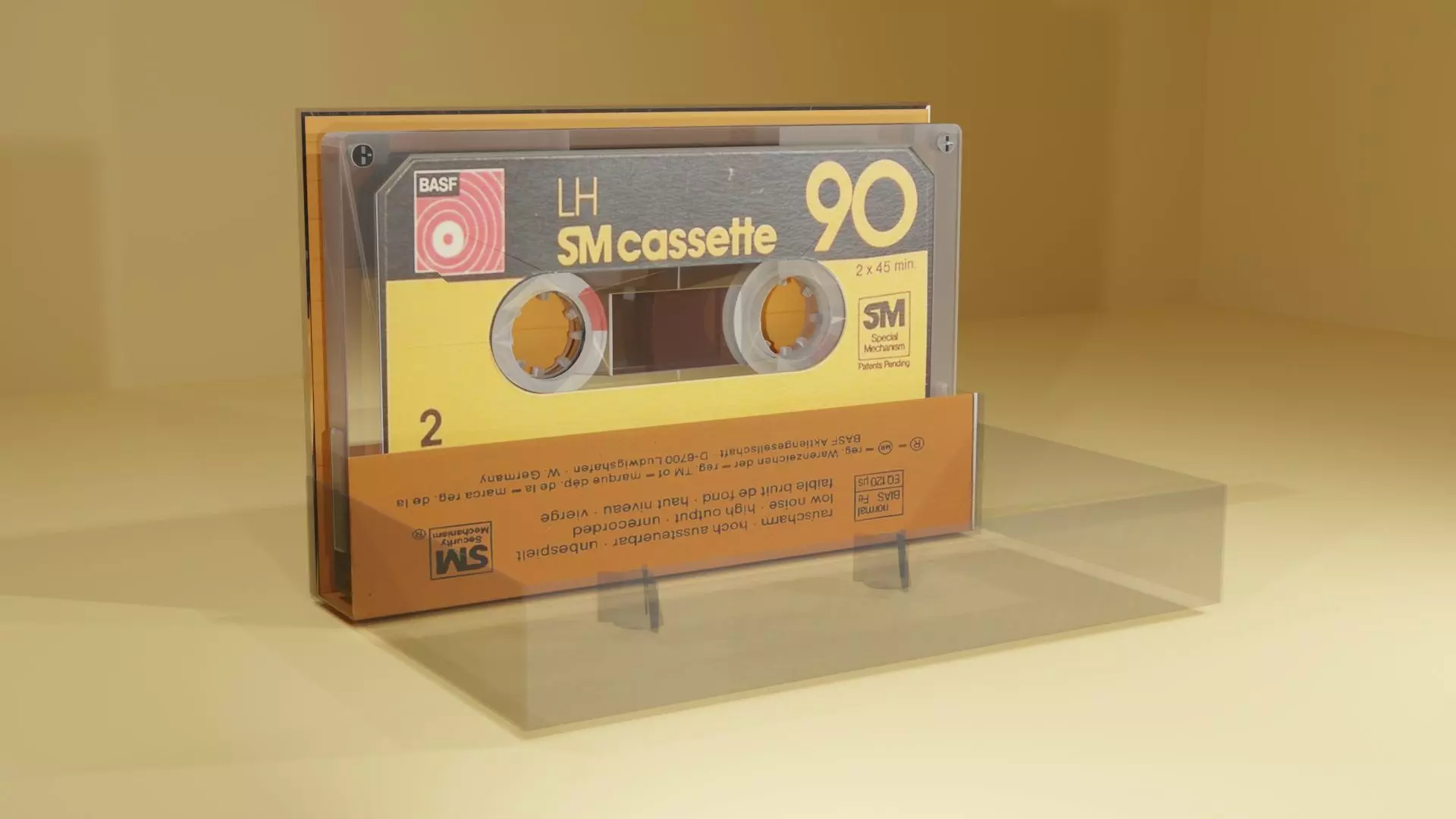 Audio Cassette 80-90s 3D model_0