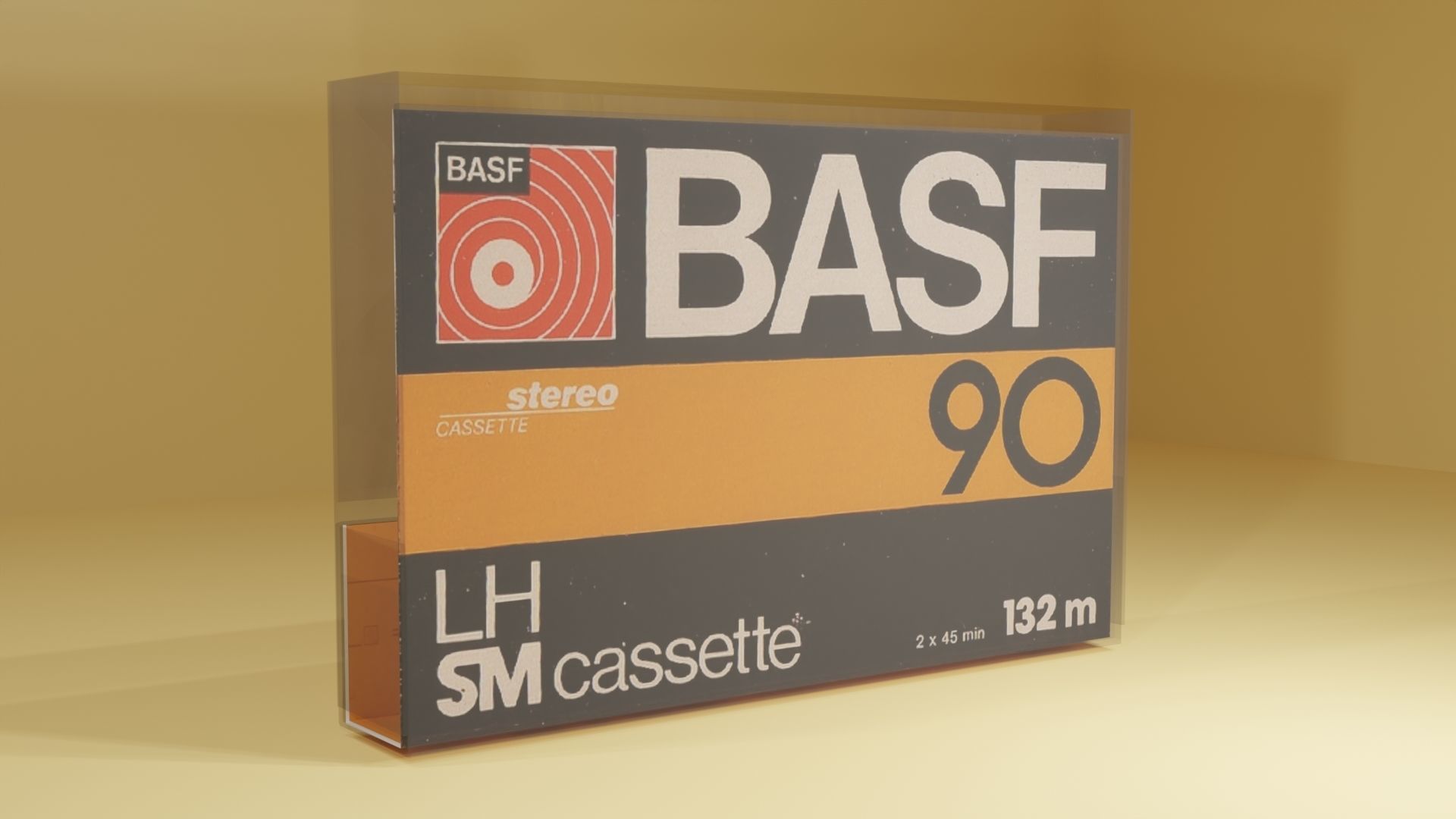 Audio Cassette 80-90s 3D model_4