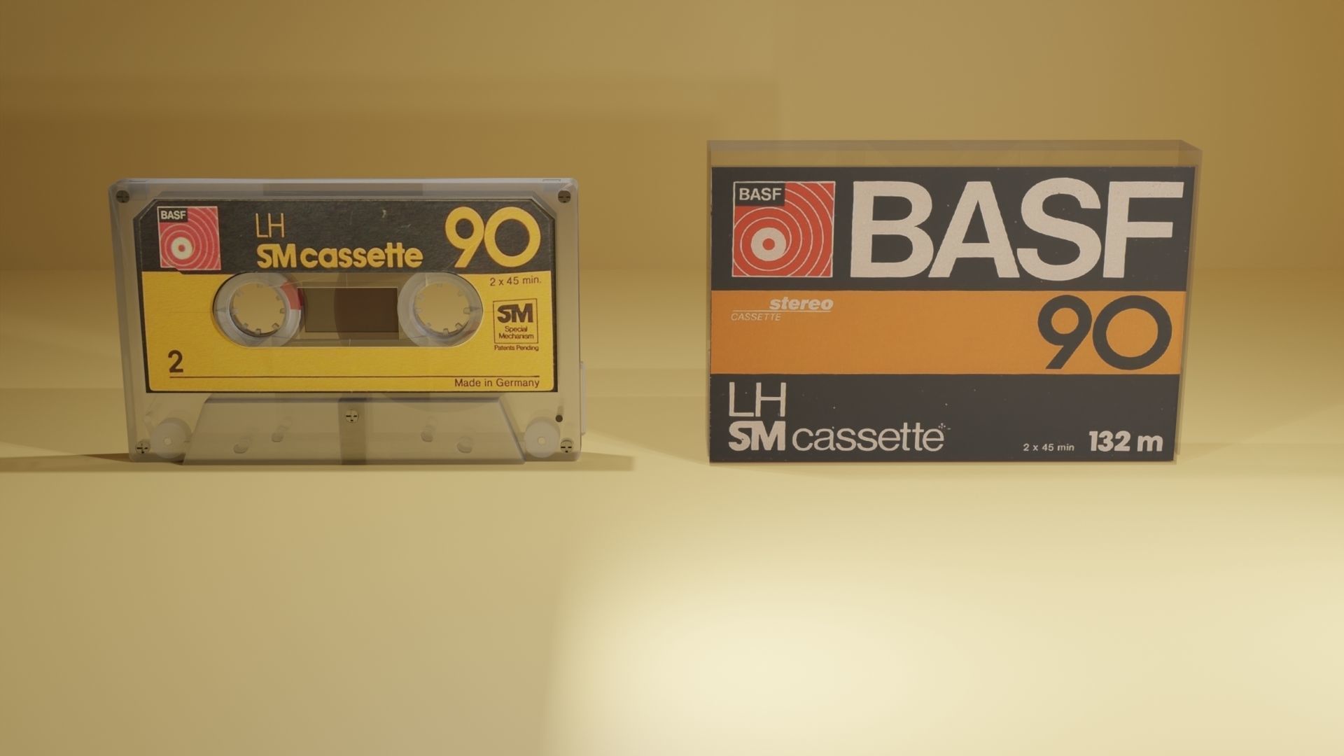 Audio Cassette 80-90s 3D model_1