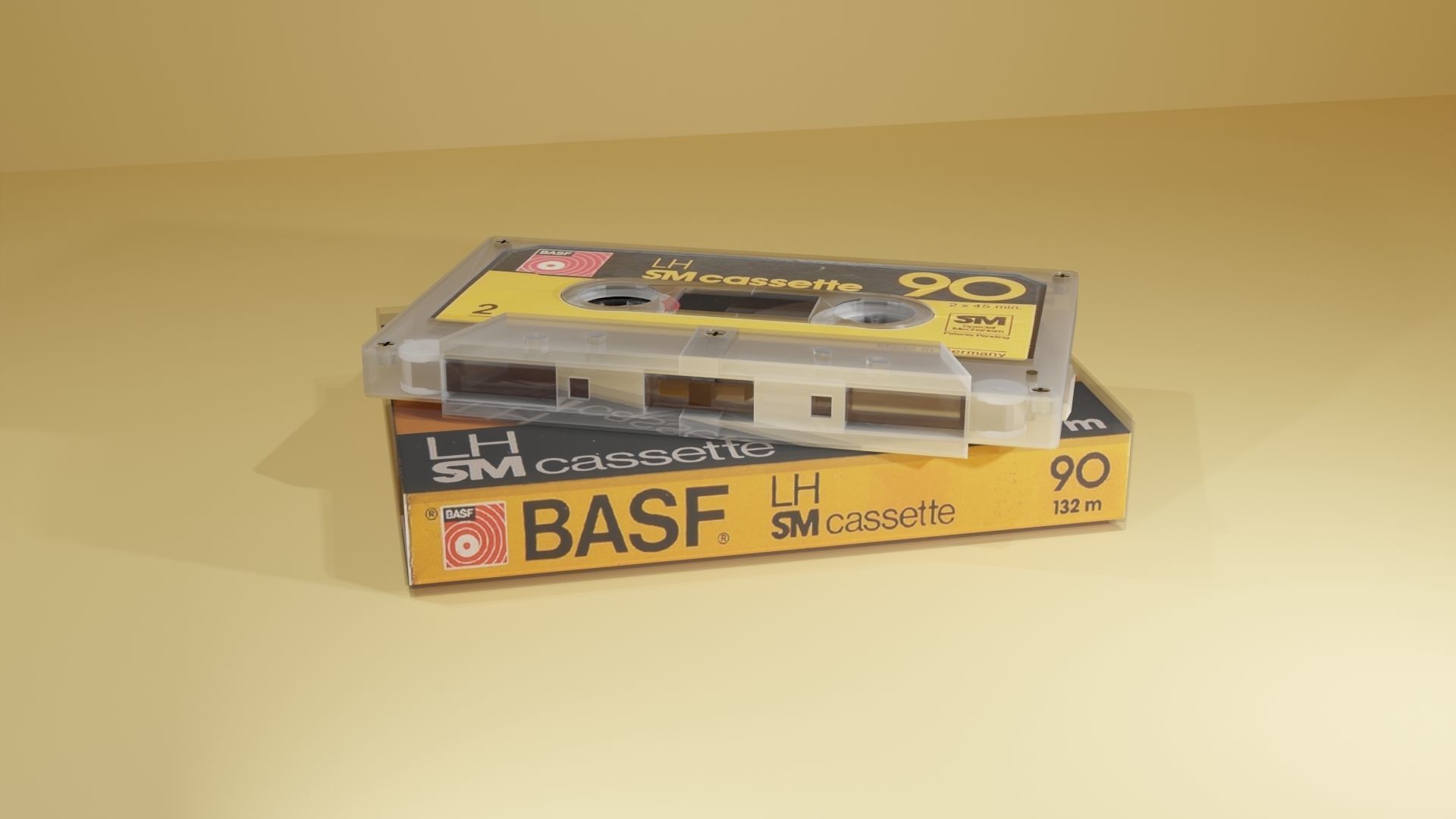 Audio Cassette 80-90s 3D model_2