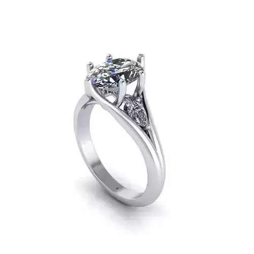 Tiffany Twist Prong Diamond Ring V4