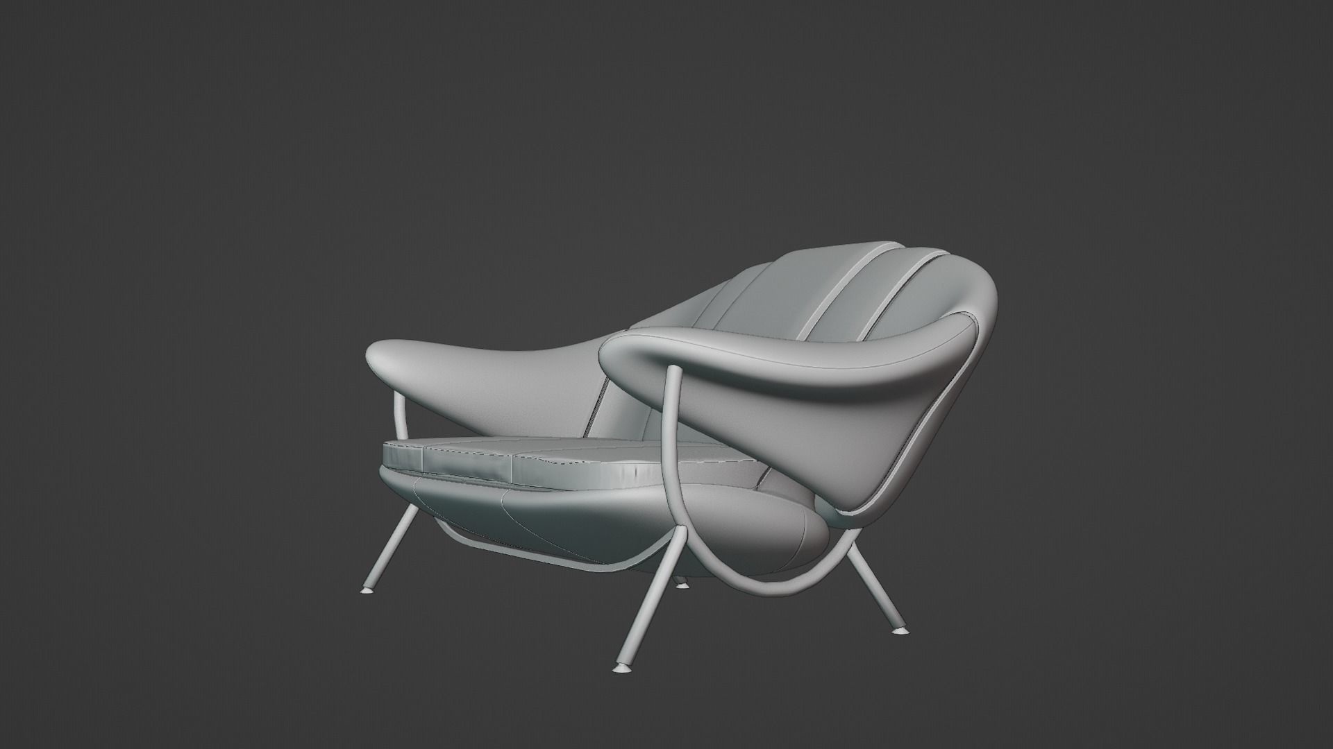 Tiny sofa creative 3D model_6