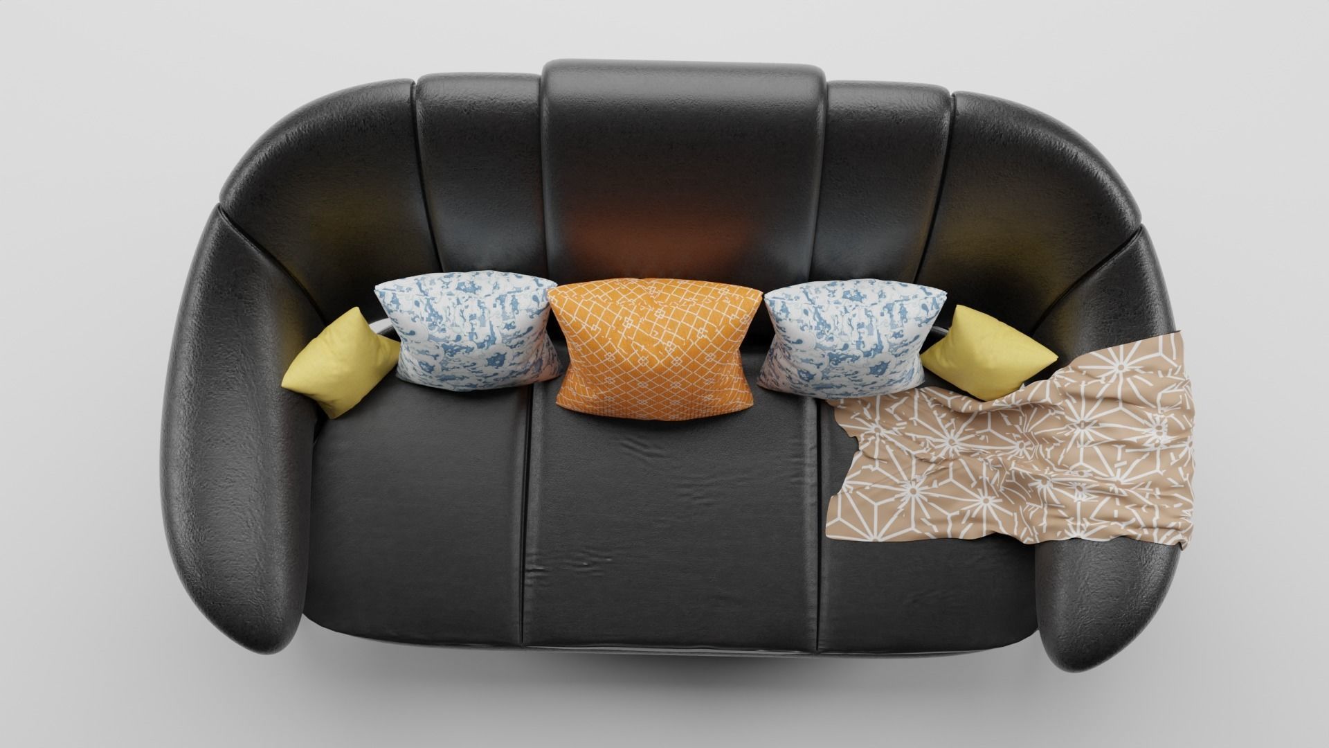 Tiny sofa creative 3D model_3