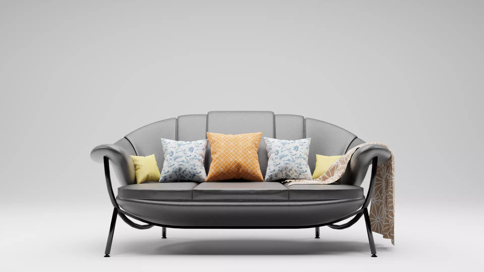 Tiny sofa creative 3D model_0