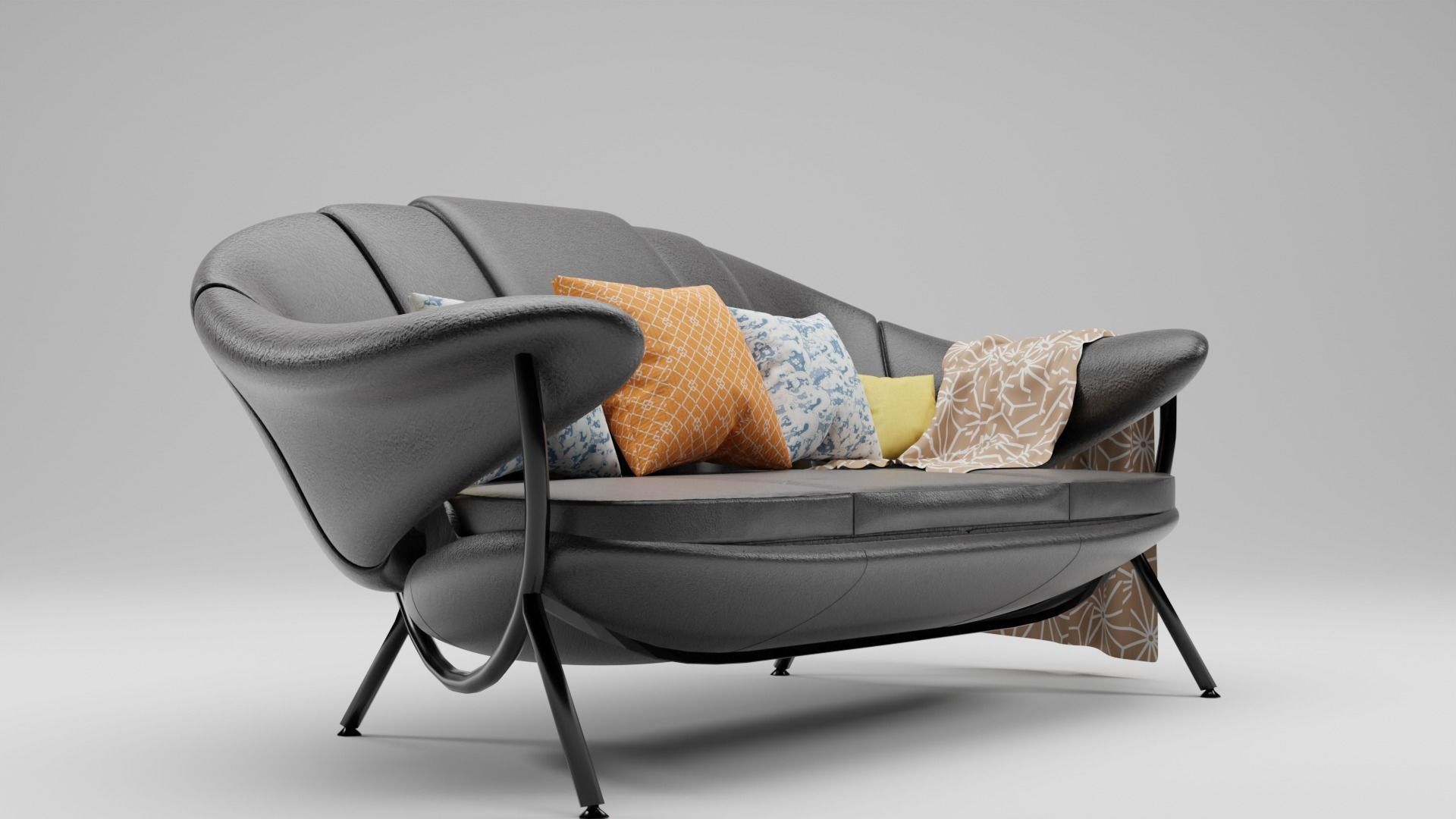 Tiny sofa creative 3D model_1