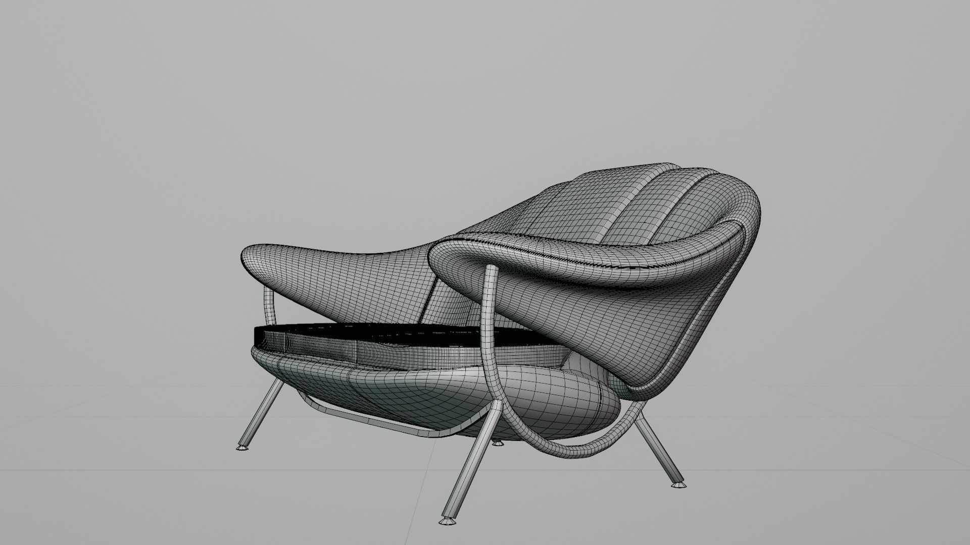 Tiny sofa creative 3D model_7