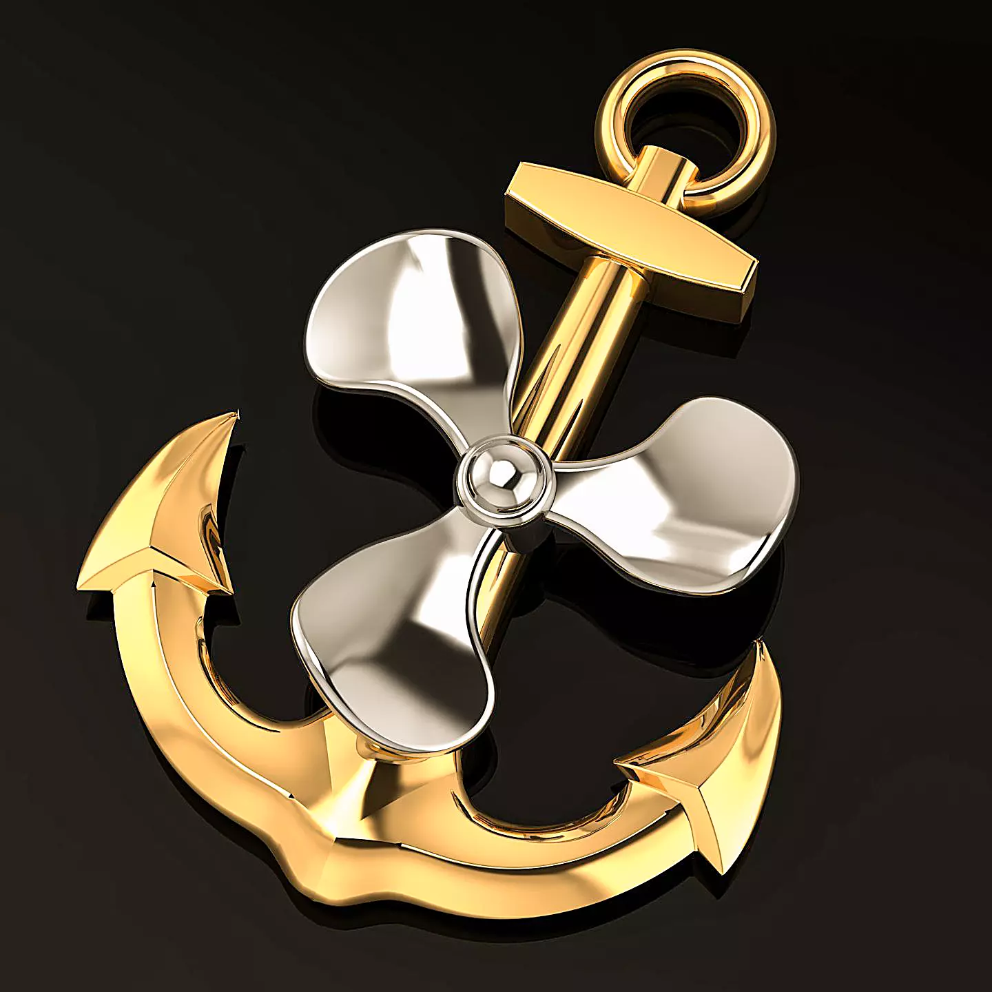 ANCHOR PENDANT - DIJE ANCLA 3D print model_0