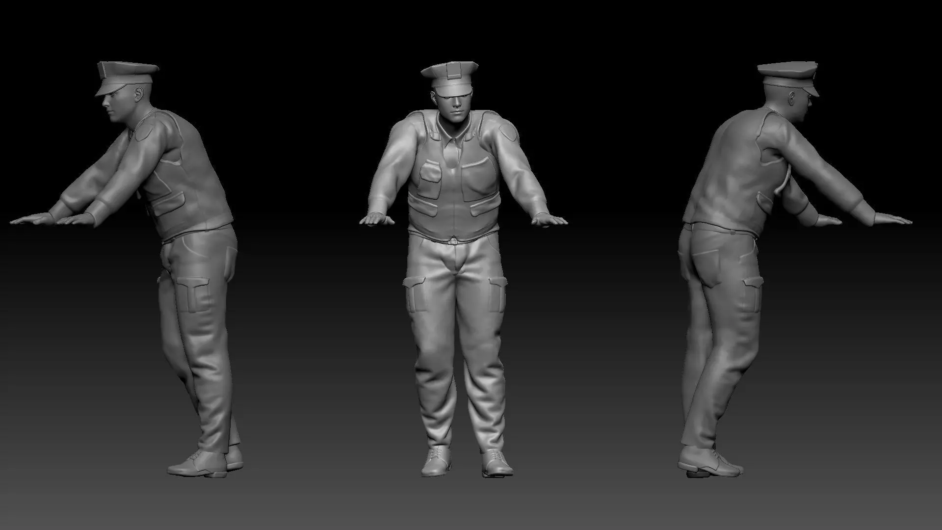 indonesia police 3D print model